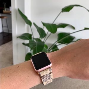 Handcrafted Louis Vuitton LV Azur Apple Watch Band
